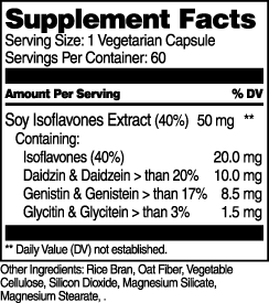 Soy Isoflavones Extract - 60 Vegetarian Capsules